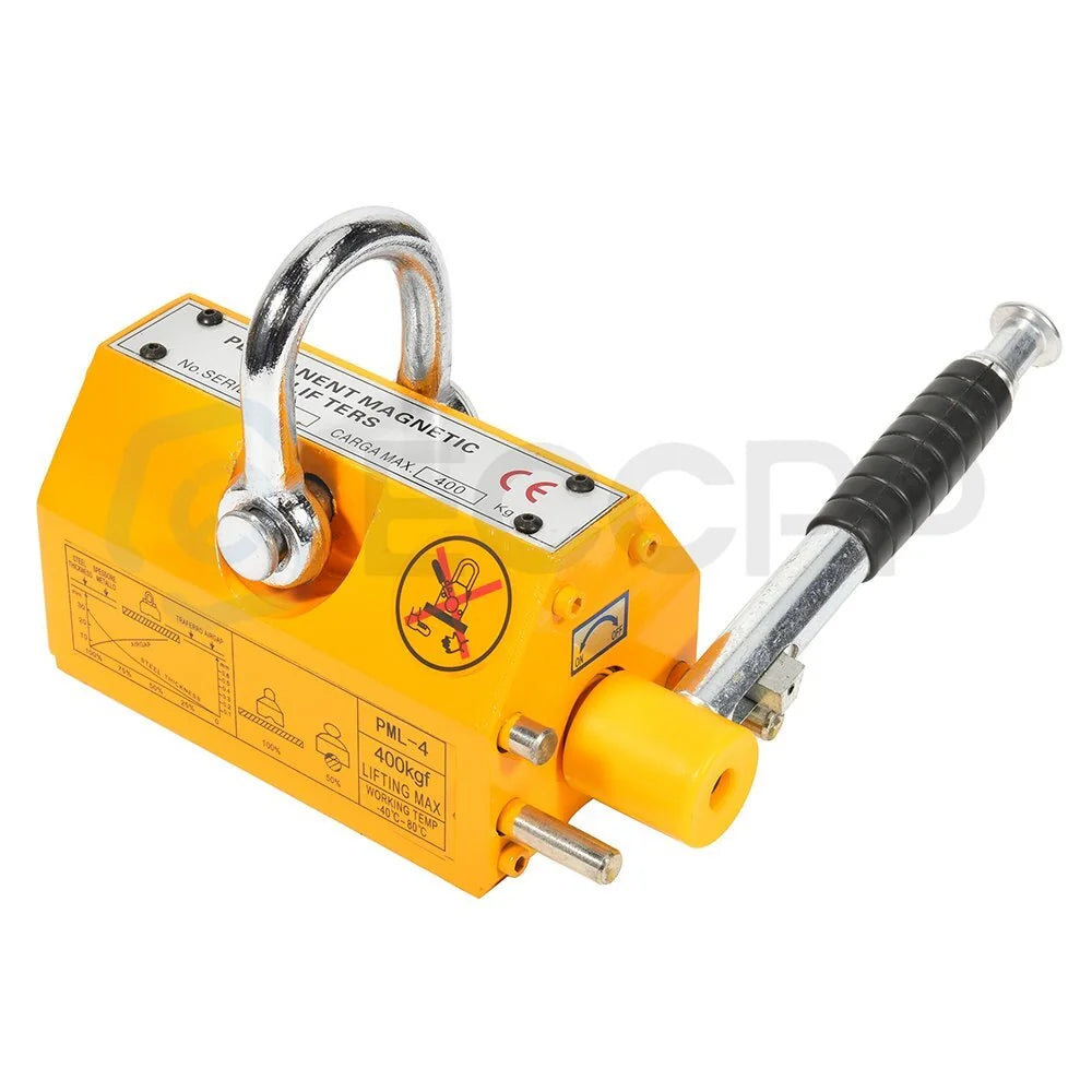 400KG Magnetic Lifter 880lb Steel Lifting Magnet Magnetic Lifter Hoist Crane 6B93BC-57 [7]
