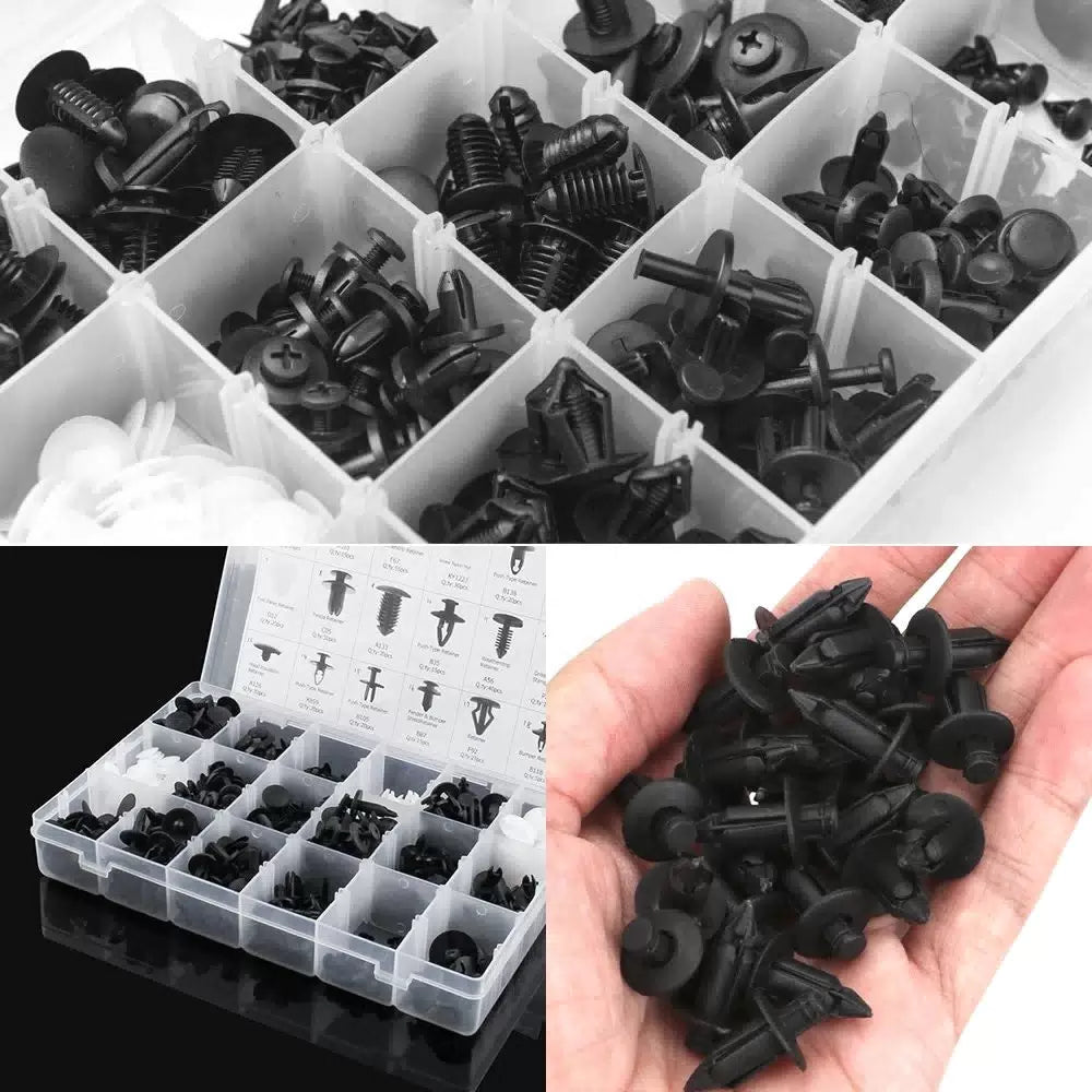 415Pcs Car Retainer Body Plastic Push Pin Rivet Fastener Trim Clip Tool EOA 6B93BC-57 [2]