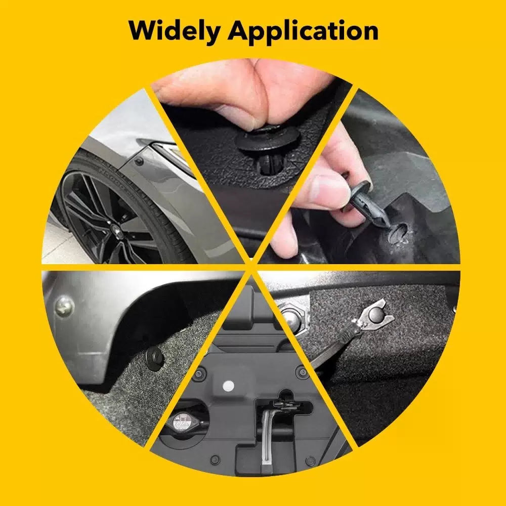 415Pcs Car Retainer Body Plastic Push Pin Rivet Fastener Trim Clip Tool EOA 6B93BC-57 [8]