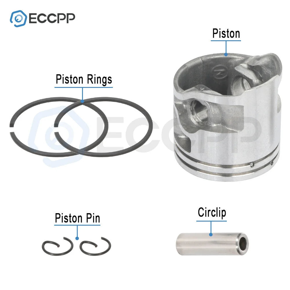 44mm Cylinder Piston Kit For Stihl MS251 MS 251 Chainsaw #1143 020 1207 6B93BC-57 [4]