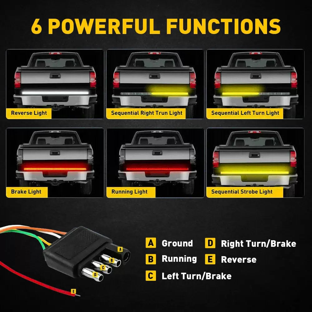 48" Truck Tailgate LED Light Bar Brake Reverse Turn Signal Stop Tail Strip EOA 6B93BC-57 [5]
