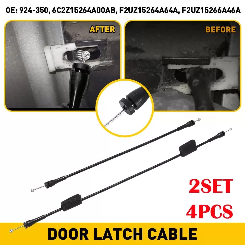 4PCS Cargo Door Right Door Latch Release Cable for Ford E150 E250 E350 1992-14 A 6B93BC-57 [10]