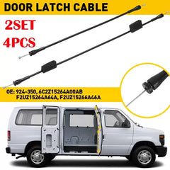 4PCS Cargo Door Right Door Latch Release Cable for Ford E150 E250 E350 1992-14 A 6B93BC-57 [1]