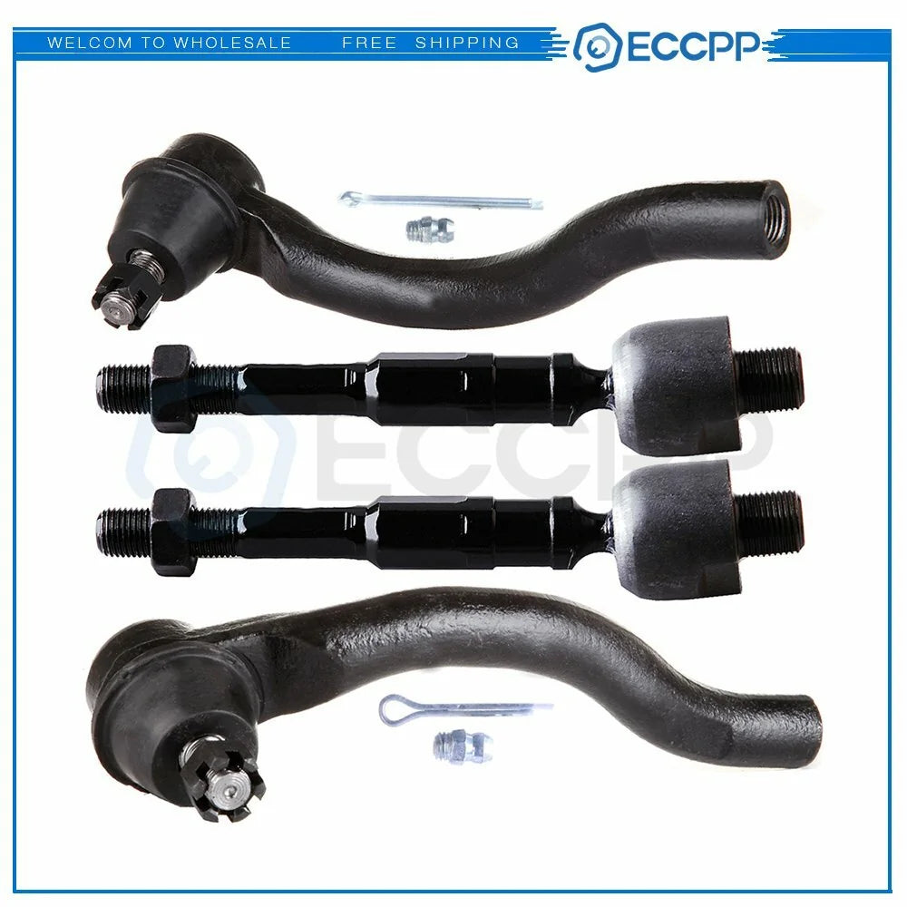4PCS Front Inner & Outer Tie Rod End Links For 2006-2011 Honda Civic EV800246 KOEEP [1]