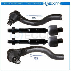 4PCS Front Inner & Outer Tie Rod End Links For 2006-2011 Honda Civic EV800246 KOEEP [1]