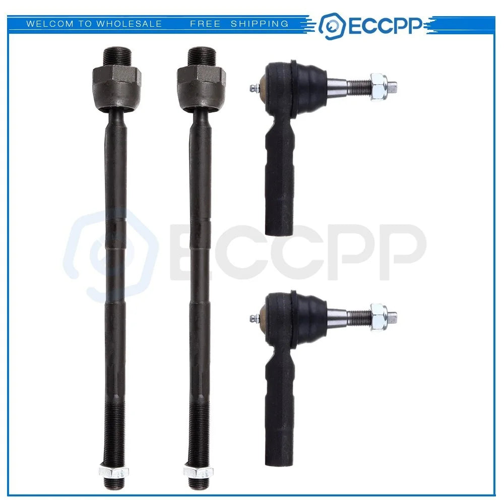 4PCS Front Inner & Outer Tie Rod End Links Kit For 2002 - 2005 Dodge Ram 1500 KOEEP [1]