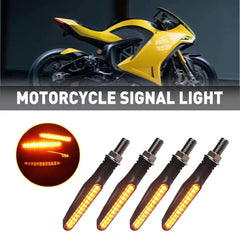 4PCS Led Motorcycle Turn Signal Indicator Blinker Amber Lights Universal Durable 6B93BC-57 [2]