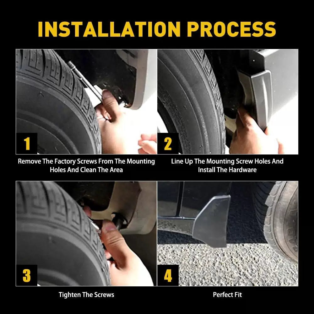 4PCS Splash Mud Flaps Guards Front Rear Fits For 2003-2007 Honda Accord Sedan 6B93BC-57 [5]