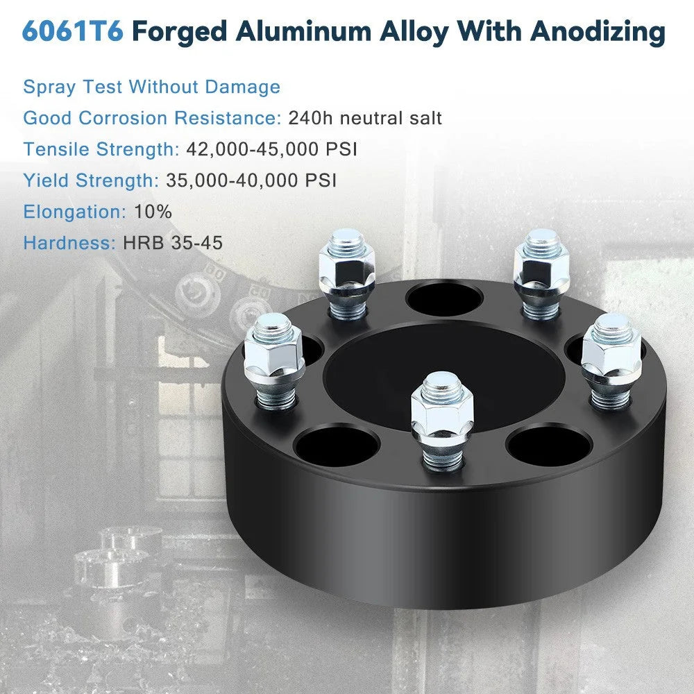 4P 5x5 2 inch Wheel Spacers 14x1.5 For Jeep Grand Cherokee Wrangler JL 2019-2025 KOEEP [6]