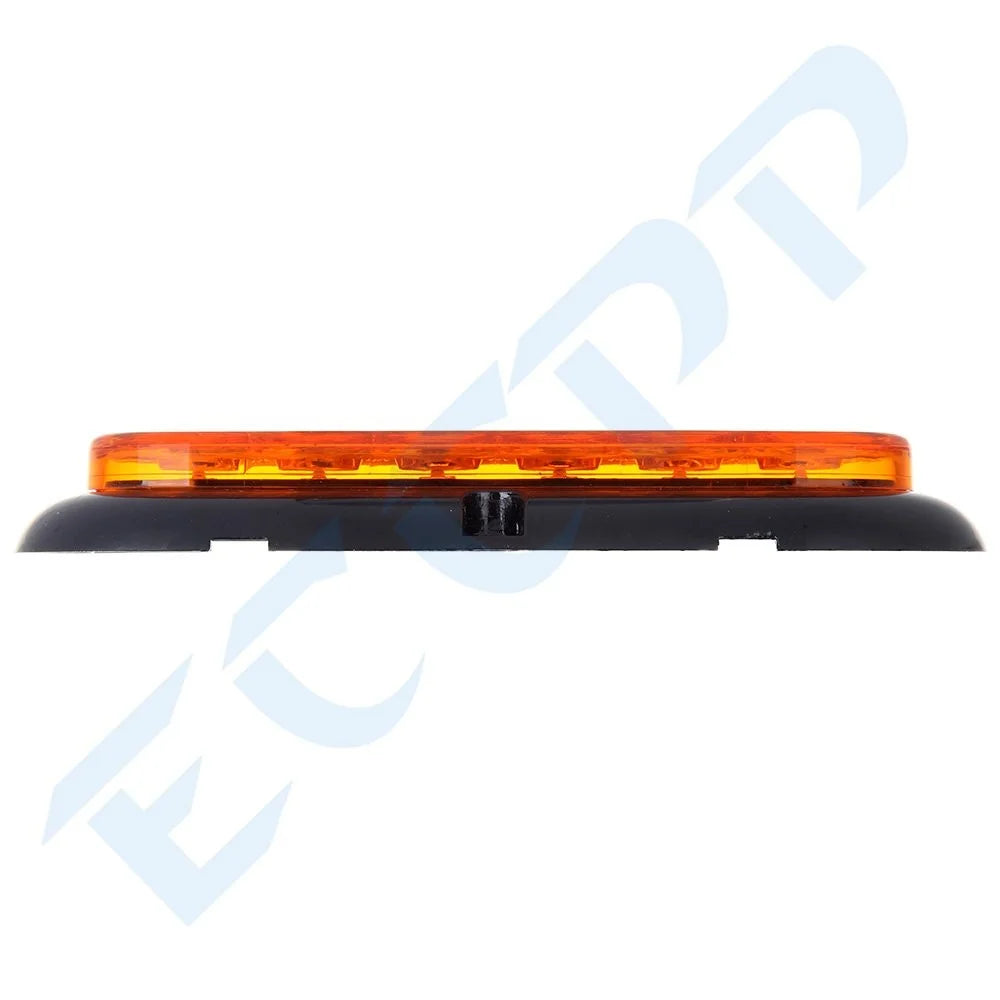 4Pair (Red, Amber) Surface Mount Oval Stop Turn Signal Tail Brake Marker Lights KOEEP [7]