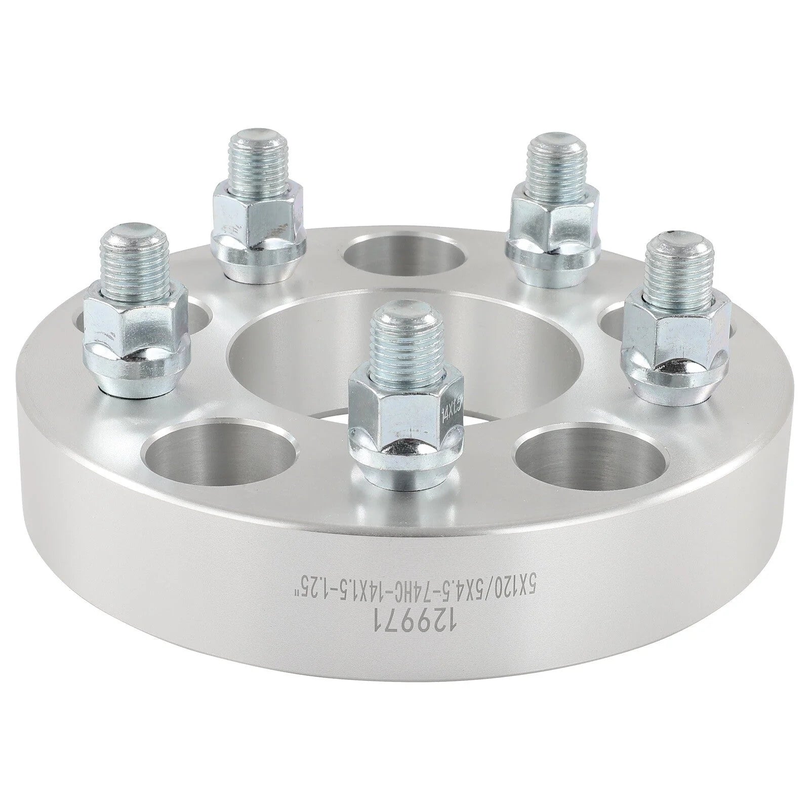 4Pc 1.25" 5x120 to 5x4.5 Wheel Adapters 14x1.5 For Chevy Camaro 5x120 to 5x114.3 6B93BC-57 [6]