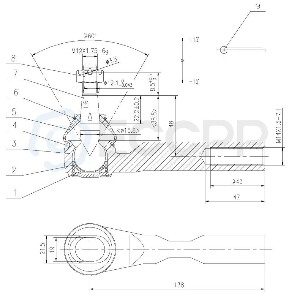 4Pc Front Wheel Bearing Outer Tie Rod Ends Kit For 2004 - 2011 2012 Chevy Malibu KOEEP [2]