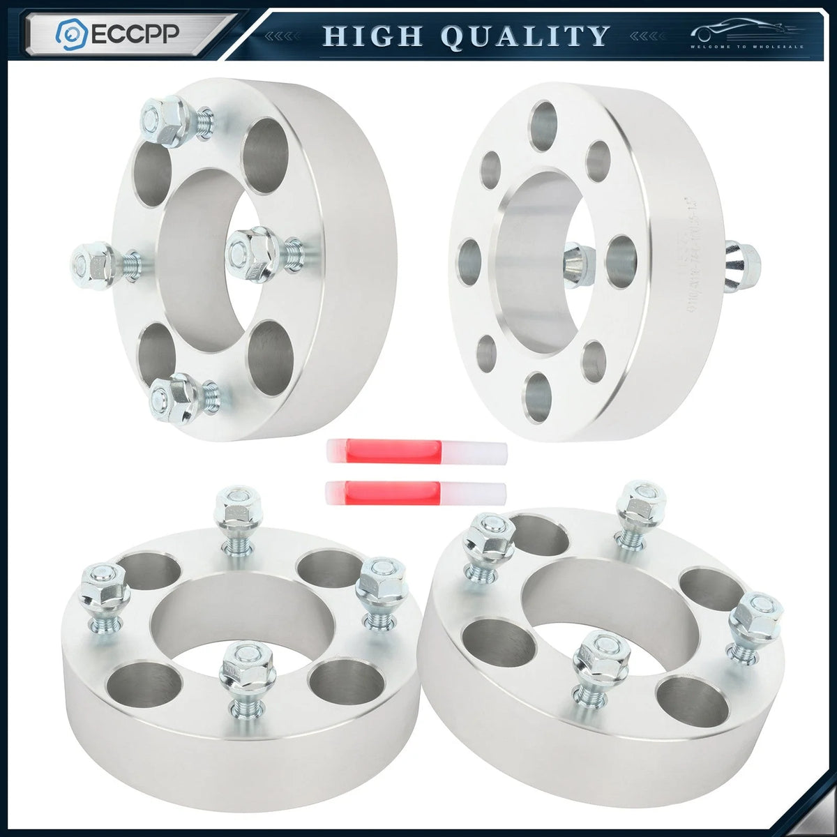 4Pcs 1.5" 4x110 Wheel Spacers 10x1.25 For Honda Suzuki Yamaha Kawasaki 4/110 ATV 6B93BC-57 [1]