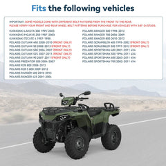 4Pcs 1.5" 4x156 Wheel Spacers 3/8"x24 For Polaris Sportsman RZR Ranger 4/156 ATV 6B93BC-57 [3]