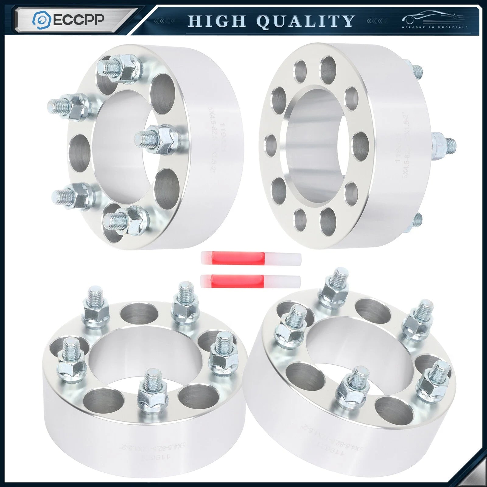 4Pcs 2" Wheel Spacers 5x4.5 12x1.5 For Toyota Tacoma Pickup 2WD 5 Lug Scion tC 6B93BC-57 [1]