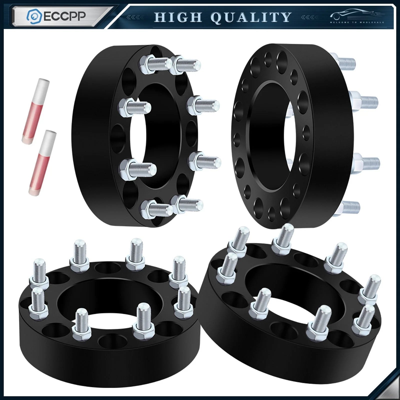 4Pcs 2" Wheel Spacers 8x180 14x1.5 For Chevy Silverado 2500 HD 3500 HD 2011-2025 6B93BC-57 [1]