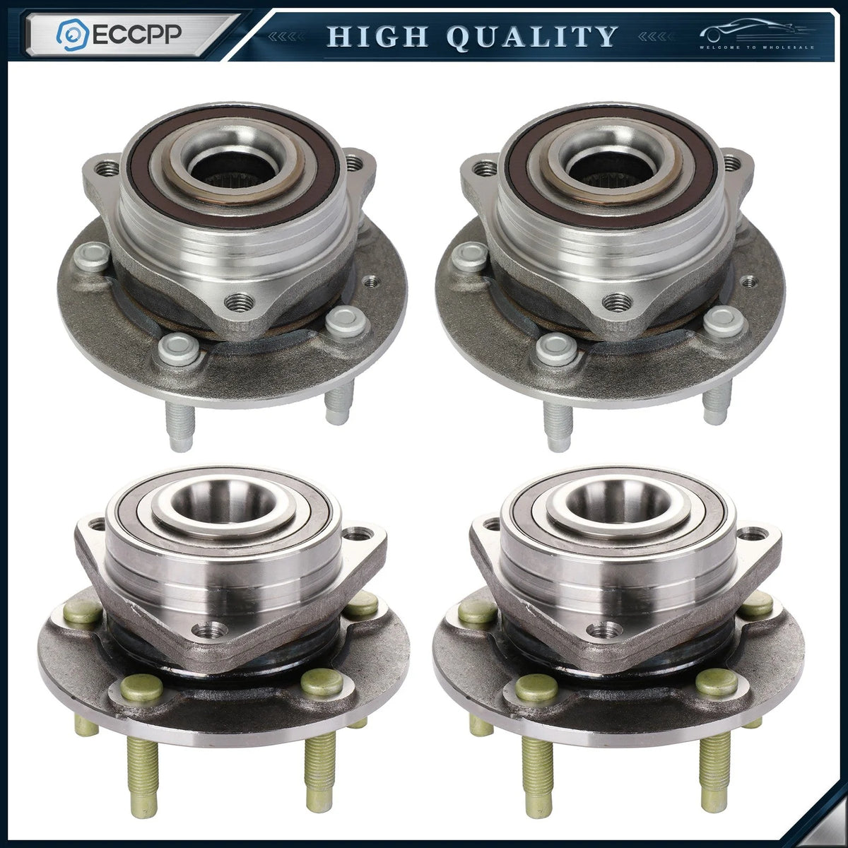 4Pcs Front Rear Wheel Hub Bearings For Cadillac ATS Buick Lacrosse Envision AWD KOEEP [1]
