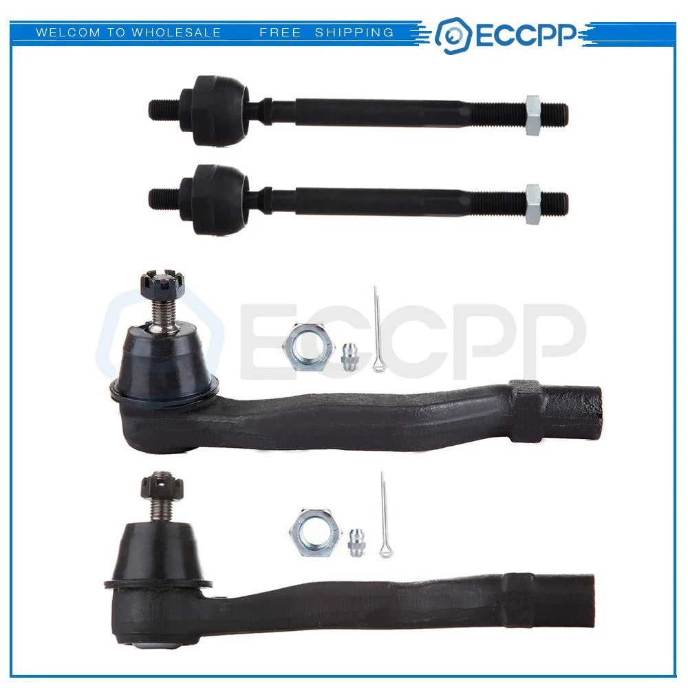 4Pcs Front Steering Inner & Outer Tie Rod Links Fits Honda CRV 1997-2001 KOEEP [1]