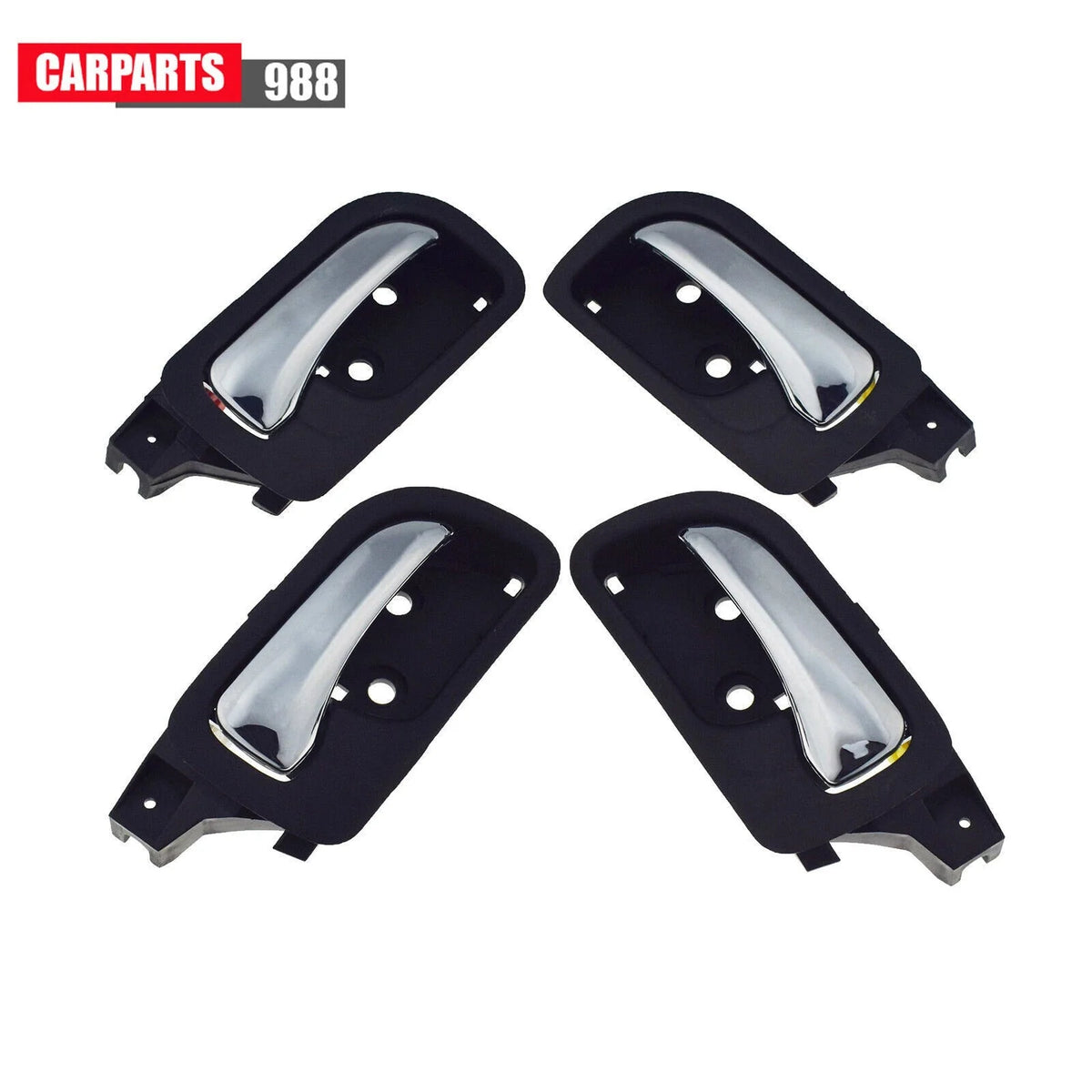 4Pcs Interior Door Handle Front Rear For 03-07 Honda Accord HO1353132 HO1352132 6B93BC-57 [1]