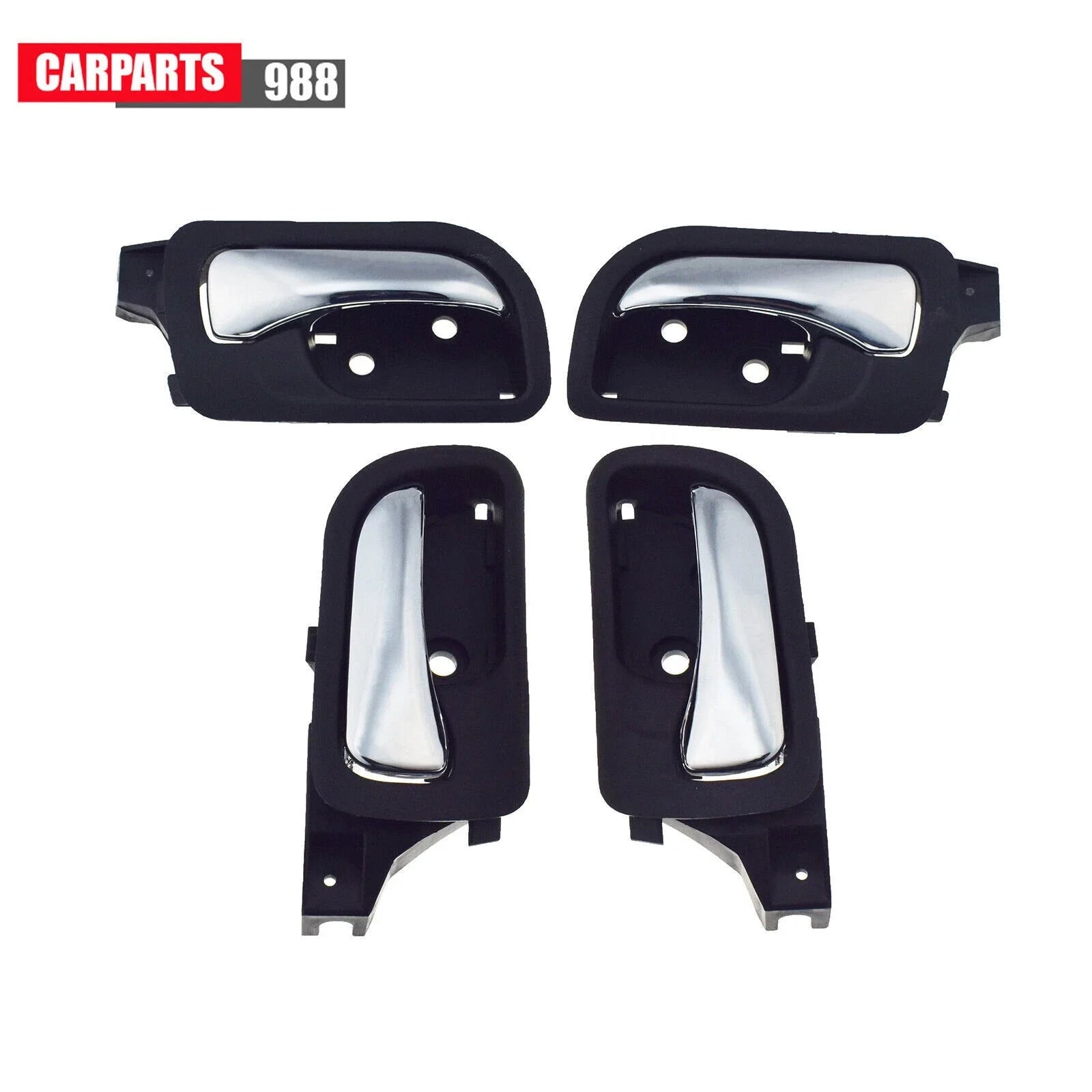 4Pcs Interior Door Handle Front Rear For 03-07 Honda Accord HO1353132 HO1352132 6B93BC-57 [2]
