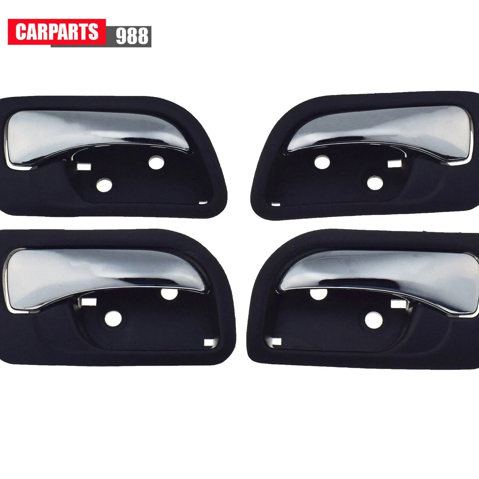 4Pcs Interior Door Handle Front Rear For 03-07 Honda Accord HO1353132 HO1352132 6B93BC-57 [4]