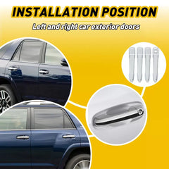 4Pcs Set Outside Exterior Handles Door For 2010-2014 Toyota 4Runner 69211-60090 6B93BC-57 [3]
