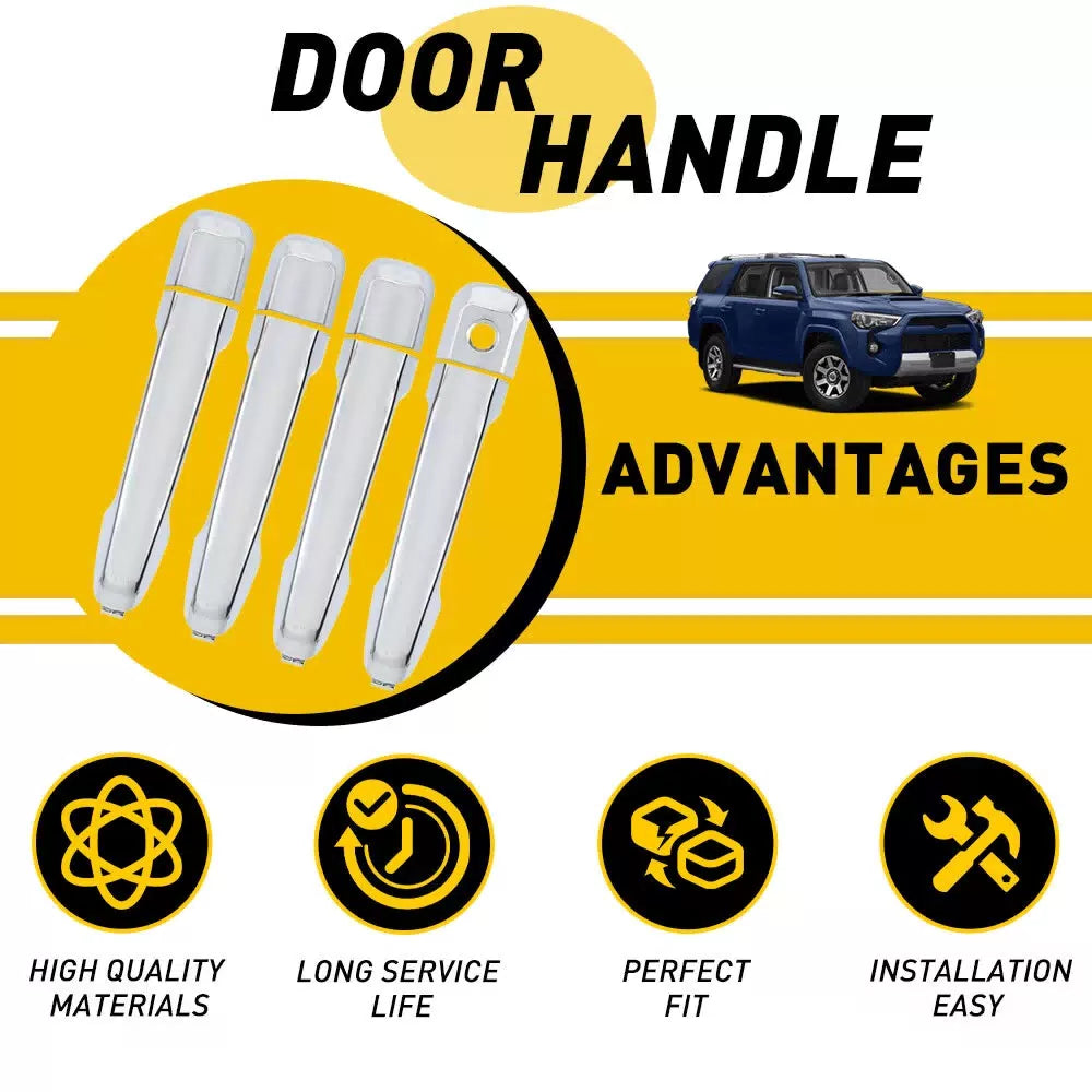 4Pcs Set Outside Exterior Handles Door For 2010-2014 Toyota 4Runner 69211-60090 6B93BC-57 [6]