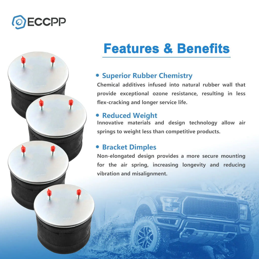 4Pcs W01-358-8091 Air Suspension Bag Spring For Goodyear 1R14-171 Hendrickson KOEEP [2]