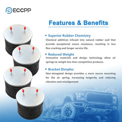 4Pcs W01-358-8091 Air Suspension Bag Spring For Goodyear 1R14-171 Hendrickson KOEEP [2]