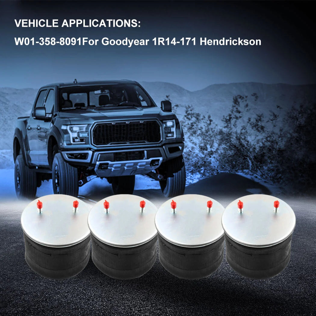 4Pcs W01-358-8091 Air Suspension Bag Spring For Goodyear 1R14-171 Hendrickson KOEEP [3]