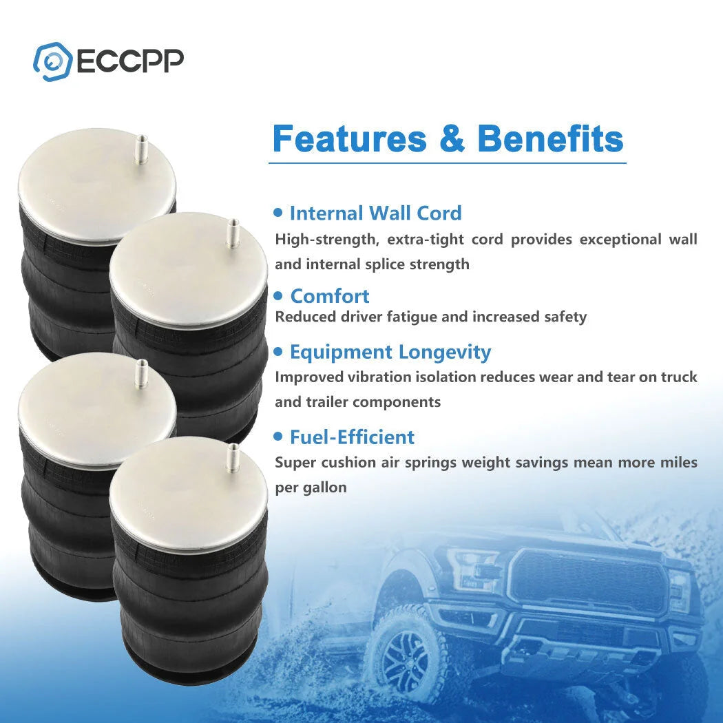 4Pcs W01-358-9265 Air Suspension Bag Spring For Goodyear 1R12-375 ContiTech KOEEP [4]