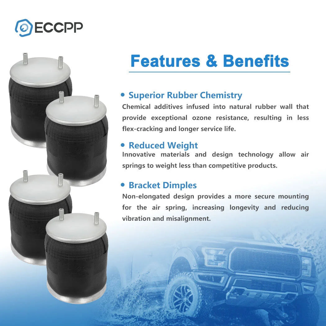 4Pcs W01-358-9974 Air Suspension Bag Spring For Goodyear 1R12-1048 Navistar KOEEP [2]