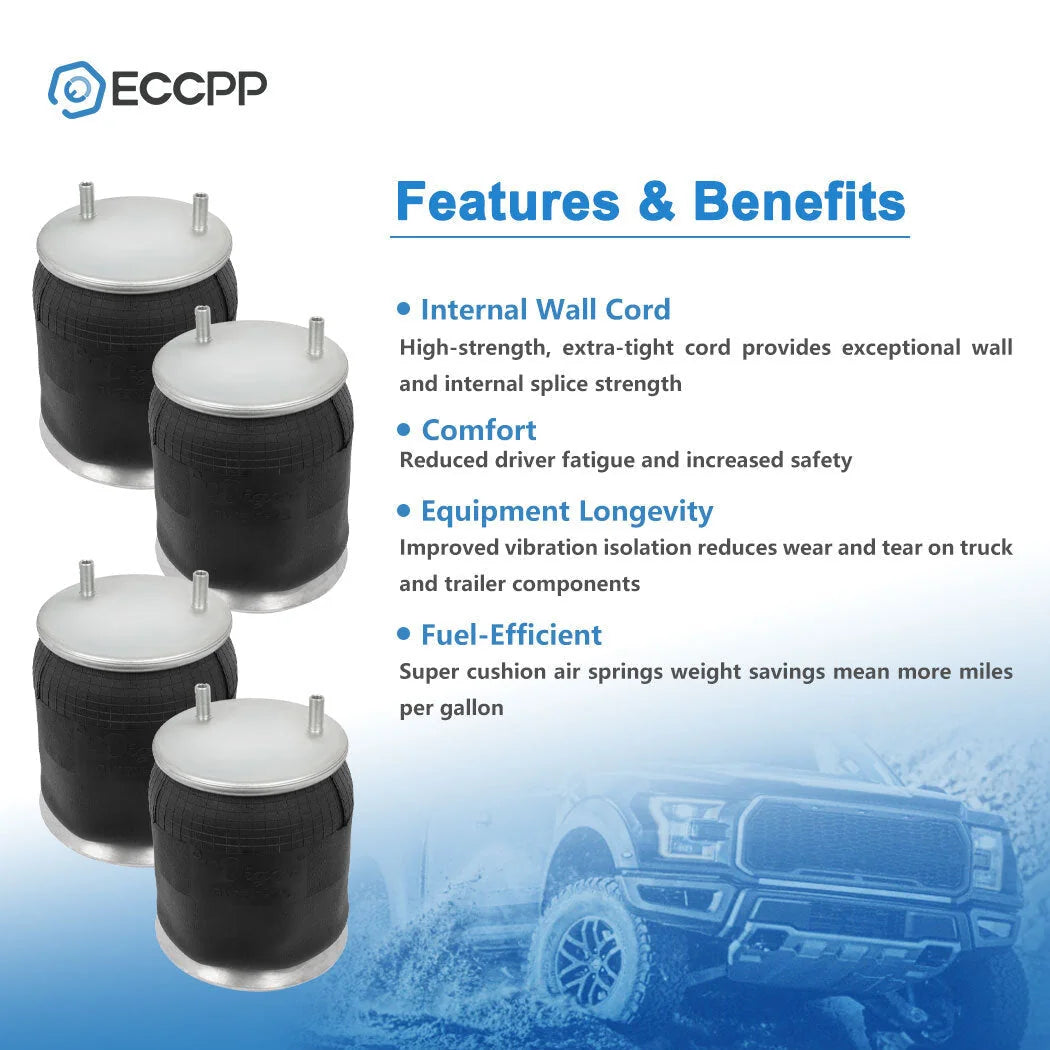 4Pcs W01-358-9974 Air Suspension Bag Spring For Goodyear 1R12-1048 Navistar KOEEP [3]