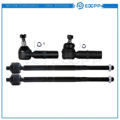 4Pieces Front Inner Outer Tie Rod End Link For 1997-2000 Ford Mercury Mystique KOEEP [1]