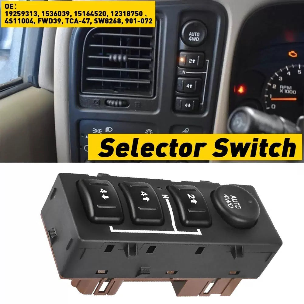 4WD 4x4 Selector Switch For GMC Sierra 1500 HD 2500 HD 3500 XL 1500 XL 2500 EOA 6B93BC-57 [10]