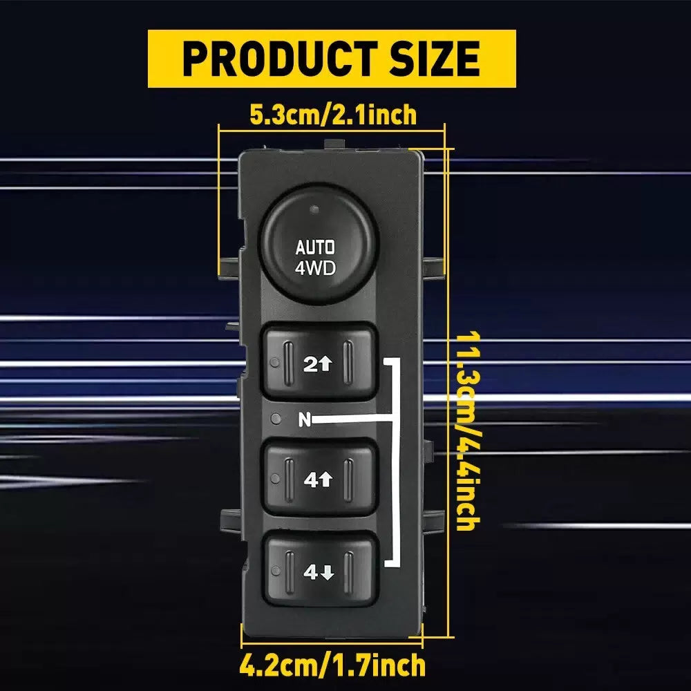 4WD 4x4 Selector Switch For GMC Sierra 1500 HD 2500 HD 3500 XL 1500 XL 2500 EOA 6B93BC-57 [4]
