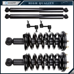 4WD Front Struts Rear Shocks Sway Bars for 2004 2005 2006 2007-2015 Nissan Titan KOEEP [1]
