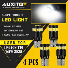 4X AUXITO T10 168 2825 194 LED License Plate Light Bulb 6000K Bright White EOA AUXITO [1]