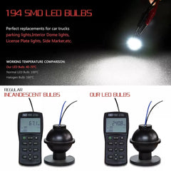 4X AUXITO T10 168 2825 194 LED License Plate Light Bulb 6000K Bright White EOA AUXITO [2]
