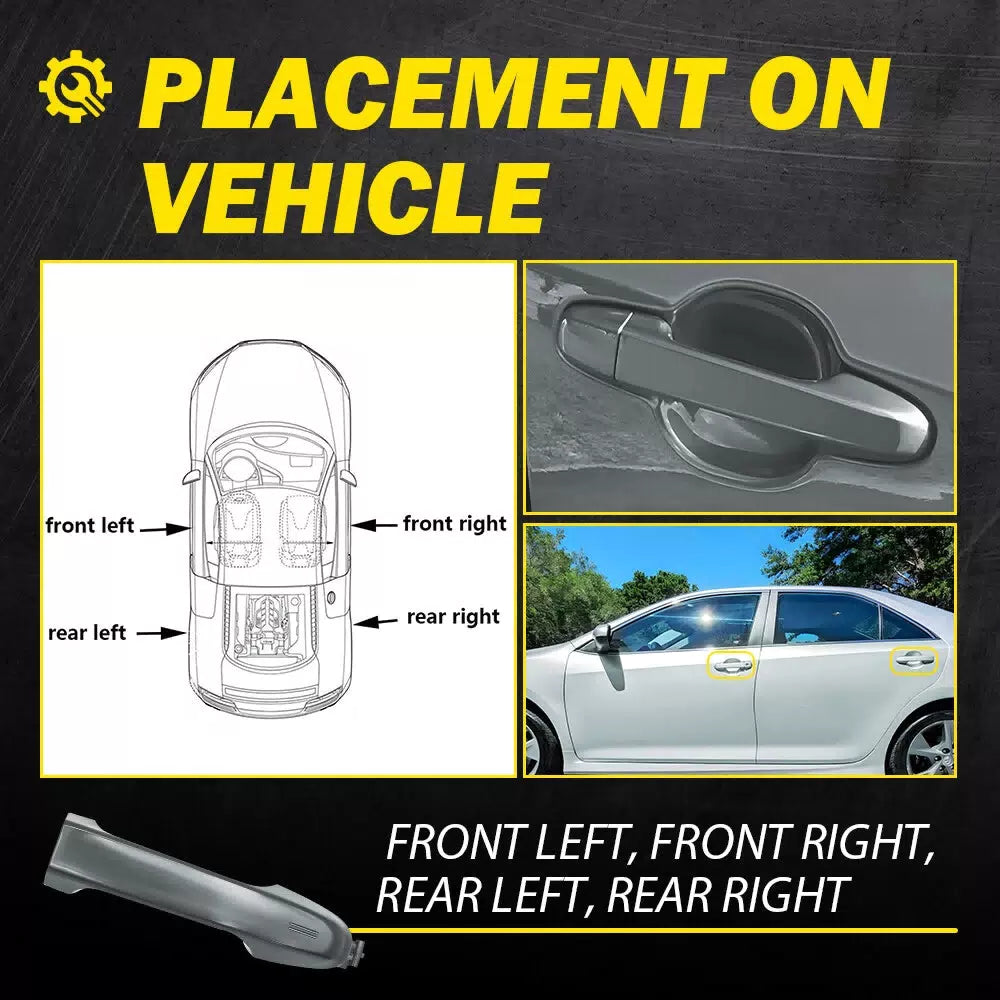 4X DOOR HANDLES COLOR CODE 1G3 MAGNETIC GRAY METALLIC FOR 2012-2017 TOYOTA CAMRY 6B93BC-57 [8]