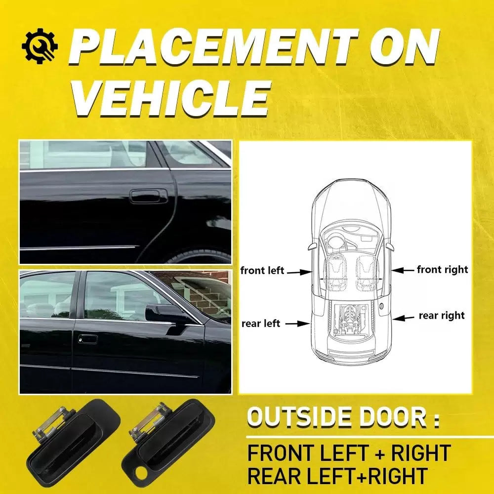 4X Exterior Outside Door Handle Set For 2000-2004 Toyota Avalon 69220-AC030 EOA 6B93BC-57 [4]