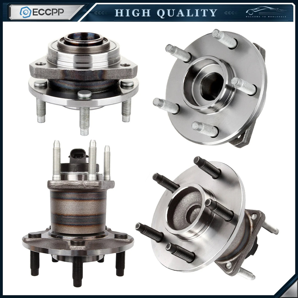 4X Front Rear Wheel Hub Bearings Assembly For 2004-2007 2008 Chevrolet Malibu KOEEP [1]