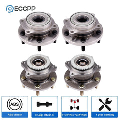 4X Front Rear Wheel Hub Bearings FWD For Mitsubishi Endeavor 2004-2008 2010 2011 KOEEP [1]