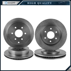 4X Front & Rear Brake Rotors Solid Fits 2005 2006 2007-2022 Nissan Frontier 6B93BC-57 [1]