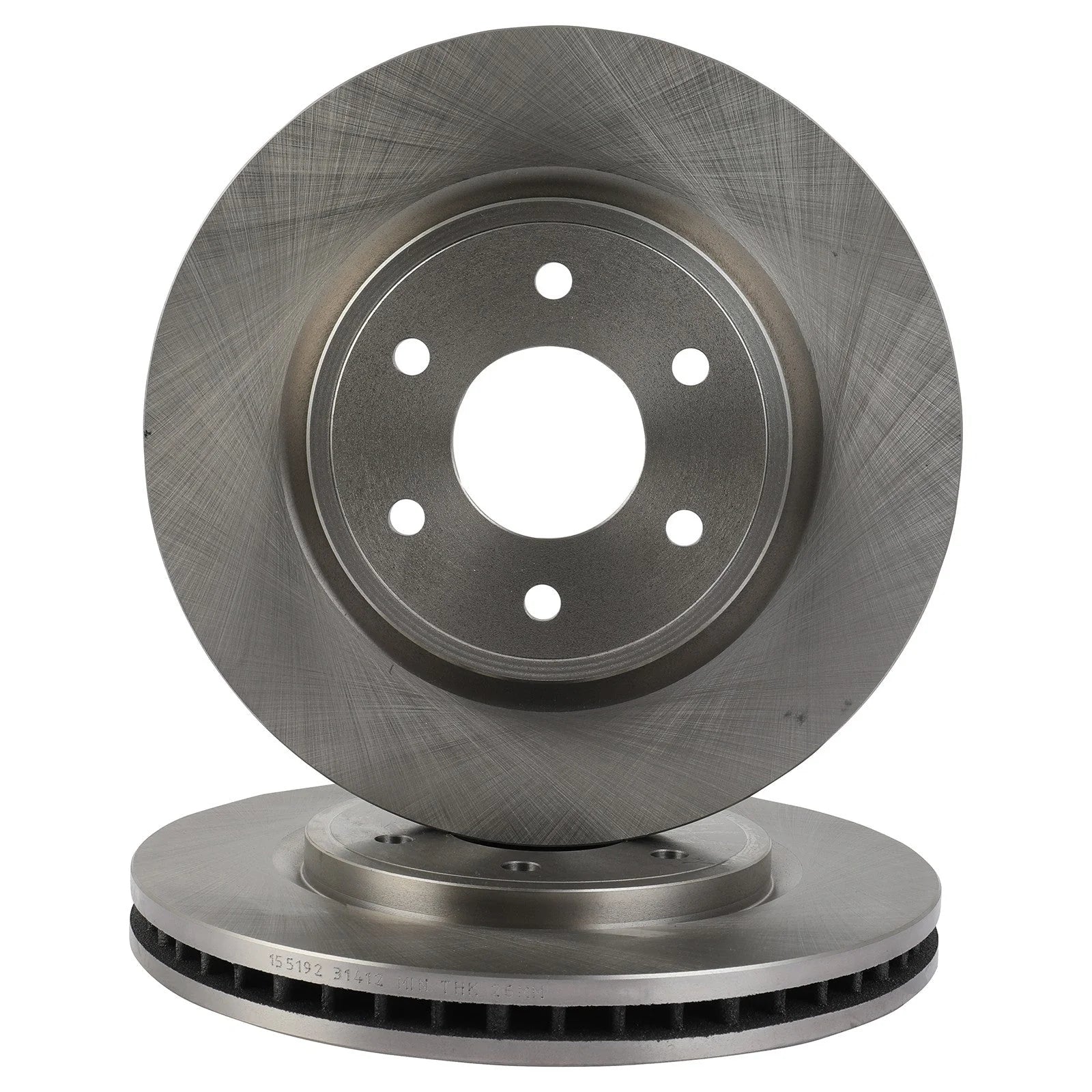 4X Front & Rear Brake Rotors Solid Fits 2005 2006 2007-2022 Nissan Frontier 6B93BC-57 [2]
