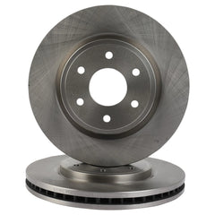 4X Front & Rear Brake Rotors Solid Fits 2005 2006 2007-2022 Nissan Frontier 6B93BC-57 [2]