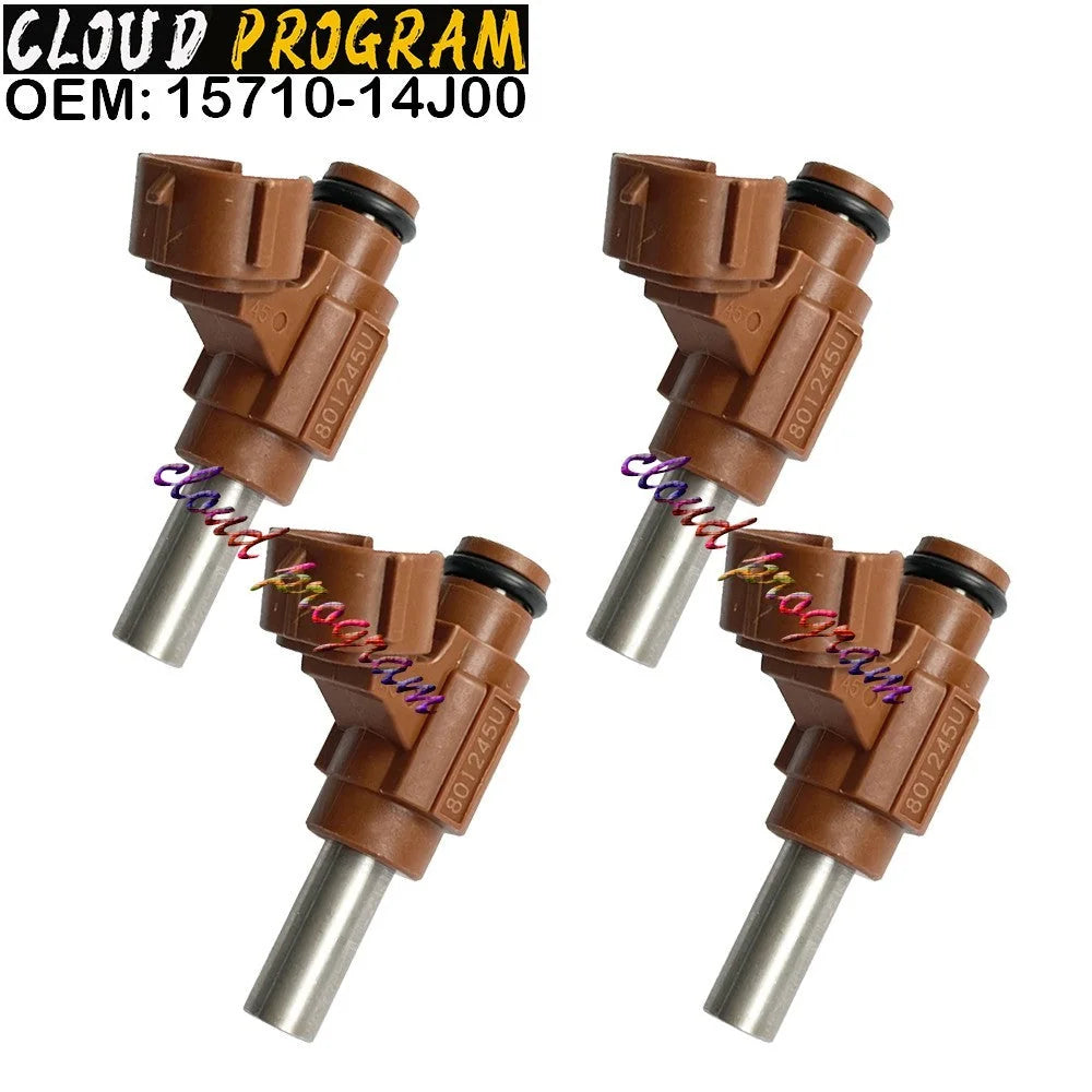 4X Motorcycle Fuel Injector 15710-14J00 EAT801 For 11-2024 SUZUKI GSXR600 750 6B93BC-57 [1]