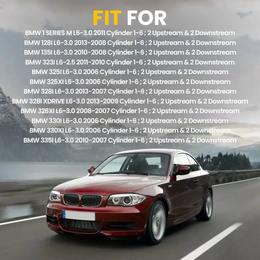 4X Oxygen Sensors For BMW 328I 2007-2013 3.0L 2012 2013 3.0L Turbocharged 325 EA 6B93BC-57 [2]