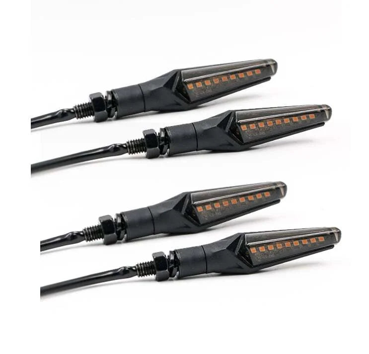 4X Universal Motorcycle Led Turn Signal Indicator Blinker Amber Lights Durable 6B93BC-57 [1]