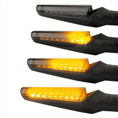 4X Universal Motorcycle Led Turn Signal Indicator Blinker Amber Lights Durable 6B93BC-57 [2]